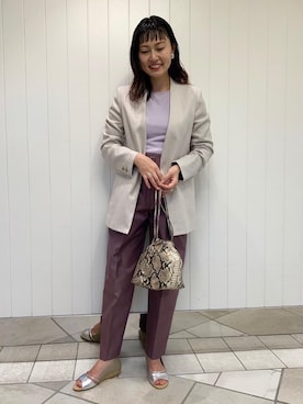 「BRACTMENT（ブラクトメント）のアイテム（ジャケット/アウター）」を使った、Miyukiさん（レディース・158cm）の春コーディネート