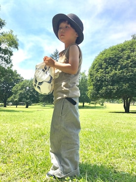 「フジロック」｜「アイテム（その他）」を使った、Tsumugiさん（キッズ・100cm）の夏コーディネート