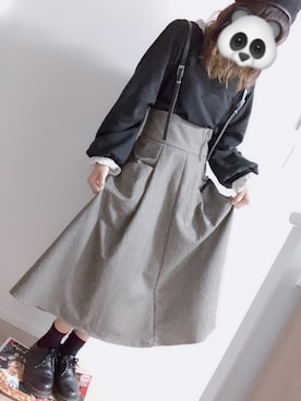 「Dr. Martens（ドクターマーチン）のDr.Martens / ドクターマーチン 1461 3EYE GIBSON SHOE 3ホール ギブソン シューズ ブーツ（ブーツ）」を使った、お豆さん（レディース・168cm）の春コーディネート