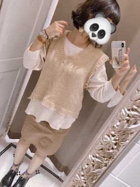 「Dr. Martens（ドクターマーチン）のDr.Martens / ドクターマーチン 1461 3EYE GIBSON SHOE 3ホール ギブソン シューズ ブーツ（ブーツ）」を使った、お豆さん（レディース・168cm）の秋コーディネート