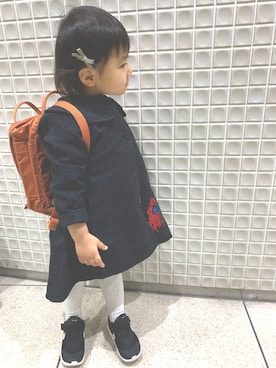 「アイテム（タイツ/ストッキング）」を使った、eieieiさん（キッズ・90cm）の冬コーディネート