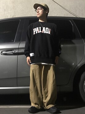 「descendant」｜「アイテム（帽子）」を使った、Chia Ho Chouさん（メンズ・166cm）の春コーディネート