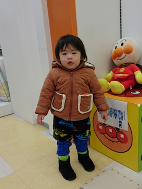 「SM2（エスエムツー）のアイテム（ジャケット/アウター）」を使った、ゆずやさん（キッズ・90cm）の冬コーディネート