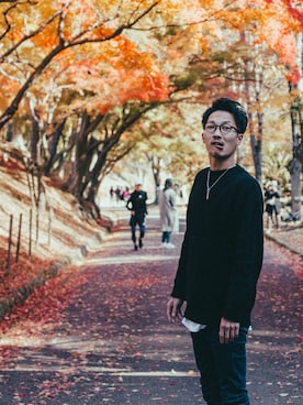 「写真撮影」｜Kunihiko Yamamotoさん（メンズ・180cm）の秋コーディネート