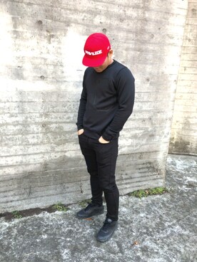 「PRIVILEGE（プリビレッジ）のアイテム」を使った、えんたつさん（メンズ・175cm）の春コーディネート