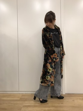 「JEANASIS（ジーナシス）のアイテム（ステンカラーコート）」を使った、JEANASIS　WEB　chanさん（レディース・152cm）の夏コーディネート