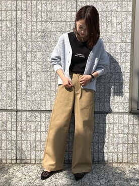 「JEANASIS（ジーナシス）のアイテム（チノパンツ）」を使った、JEANASIS　WEB　chanさん（レディース・152cm）の春コーディネート