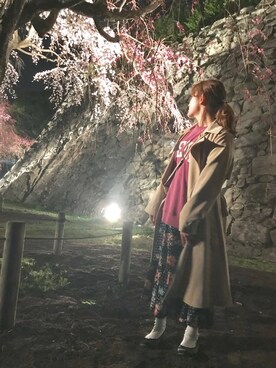 「RAY CASSIN（レイカズン）のアイテム（スウェット）」を使った、はるんちゅさん（レディース・152cm）の春コーディネート