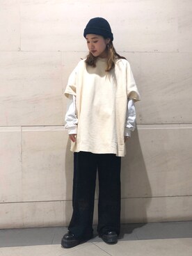 森日菜子さん（レディース・154cm）の春コーディネート