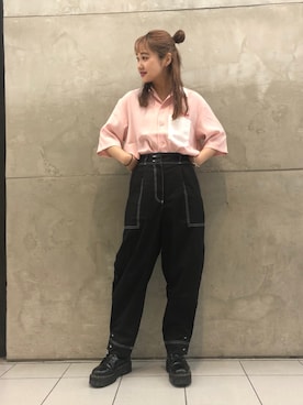 森日菜子さん（レディース・154cm）の夏コーディネート