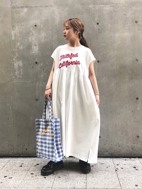 森日菜子さん（レディース・154cm）の夏コーディネート