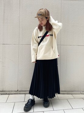 森日菜子さん（レディース・154cm）の冬コーディネート