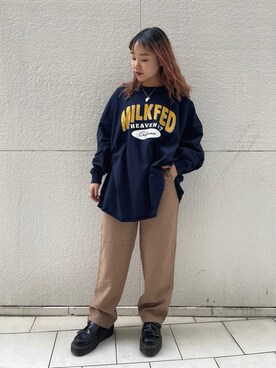 森日菜子さん（レディース・154cm）の冬コーディネート