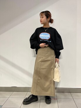 森日菜子さん(レディース・154cm)の冬コーディネート