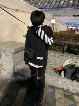 「CONVERSE（コンバース）のアイテム（ショルダーバッグ）」を使った、Naoya Kanekoさん（メンズ・167cm）の春コーディネート