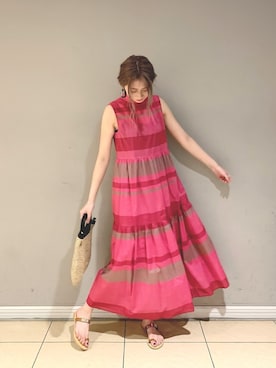 「ANITA BILARDI（アニタビラルディ）のアイテム」を使った、ERIKA (BABYLONE)さん（レディース・166cm）の夏コーディネート