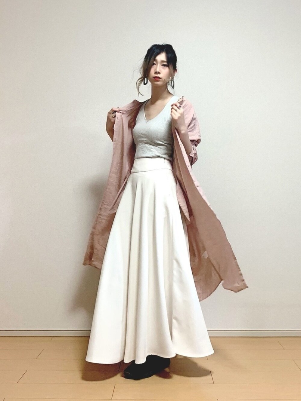 BABYLONE（バビロン）の「リネンバンドカラーチュニック（シャツ