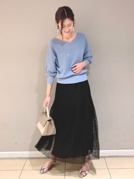 「LAURA DI MAGGIO（ローラディマッジオ）のアイテム」を使った、ERIKA (BABYLONE)さん（レディース・166cm）の秋コーディネート