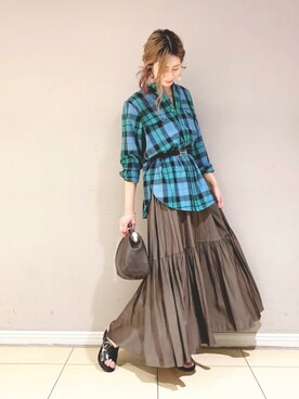 「LAURA DI MAGGIO（ローラディマッジオ）のアイテム」を使った、ERIKA (BABYLONE)さん（レディース・166cm）の秋コーディネート