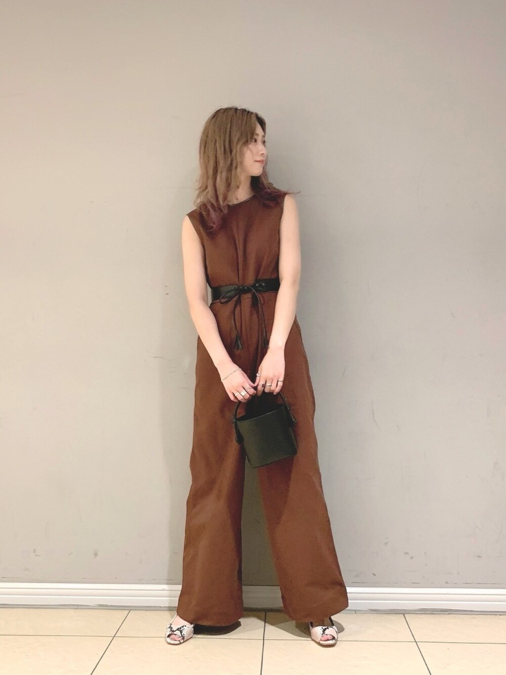 BABYLONE バイカラーキャミオールインワン BABYLONE オールインワン バイカラーキャミオールインワン