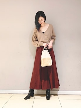 ERIKA (BABYLONE)さん（レディース・166cm）の冬コーディネート