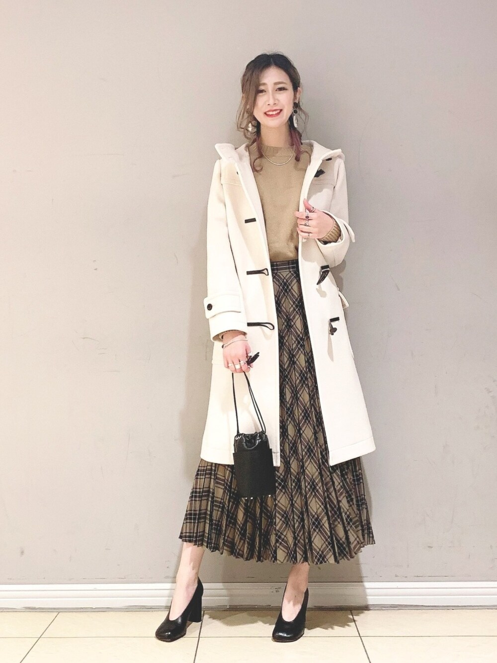 BABYLONEのダッフルコートを使った人気ファッション