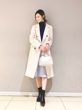 「BEVINI（べヴィニ）のアイテム」を使った、ERIKA (BABYLONE)さん（レディース・166cm）の冬コーディネート
