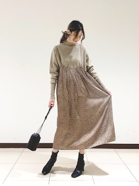 ERIKA (BABYLONE)さん（レディース・166cm）の冬コーディネート