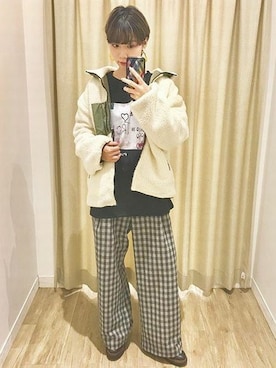 「tiptop（ティップトップ）のアイテム（ジャケット/アウター）」を使った、tiptop+pocketさん（レディース・156cm）の冬コーディネート
