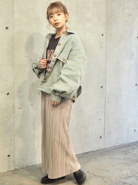 「tiptop（ティップトップ）のアイテム（ジャケット/アウター）」を使った、tiptop+pocketさん（レディース・150cm）の春コーディネート