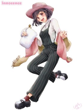 サロペット オーバーオールを使った イラスト の人気ファッションコーディネート 髪型 ショートヘアー Wear