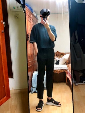 「plac jean（プラックジーン）のアイテム」を使った、jjoon2さん（メンズ・174cm）の夏コーディネート