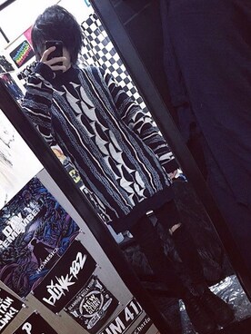 「COOGI（クージー）のアイテム（针织衫、その他）」を使った、miyakooさん（メンズ）の冬コーディネート
