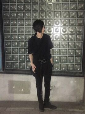 「CHRISTIAN DADA（クリスチャンダダ）のアイテム（皮带、ブラック系）」を使った、miyakooさん（メンズ）の夏コーディネート