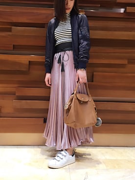 「TONE SELECT GOODS（トーンセレクトグッズ）のアイテム（財布/小物）」を使った、CaryCCさん（レディース・156cm）の春コーディネート