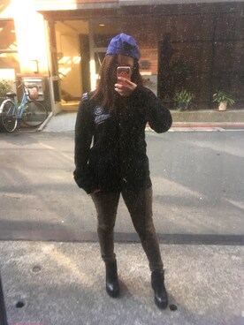 「B SIDES（ビーサイズ）のアイテム」を使った、Cynthiaさん（レディース・150cm）の冬コーディネート