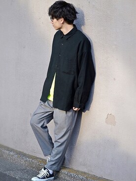 S H O G Oさん（メンズ・172cm）の冬コーディネート