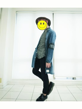 「M（エム）のアイテム（ジャケット/アウター）」を使った、KAZUYAさん（メンズ・172cm）の夏コーディネート