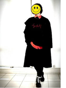 「SAY!（セイ）のアイテム」を使った、KAZUYAさん（メンズ・172cm）の秋コーディネート