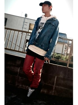 「SAY!（セイ）のアイテム」を使った、KAZUYAさん（メンズ・172cm）の秋コーディネート