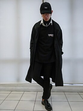 「フォロバ」｜「アイテム（トレンチコート）」を使った、KAZUYAさん（メンズ・172cm）の春コーディネート