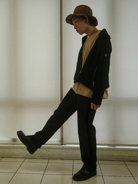 「フォロバ」｜「アイテム（ブルゾン）」を使った、KAZUYAさん（メンズ・172cm）の春コーディネート