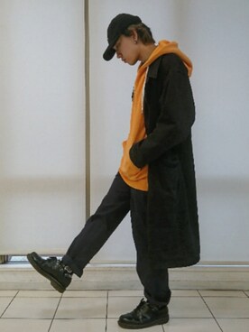 「フォロバ」｜「アイテム（トレンチコート）」を使った、KAZUYAさん（メンズ・172cm）の春コーディネート