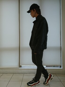 「フォロバ」｜「アイテム（デニムジャケット）」を使った、KAZUYAさん（メンズ・172cm）の春コーディネート