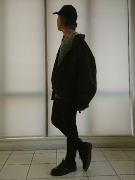 「フォロバ」｜「アイテム（デニムジャケット）」を使った、KAZUYAさん（メンズ・172cm）の春コーディネート