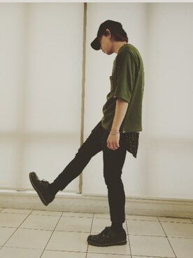 「SAY!（セイ）のアイテム」を使った、KAZUYAさん（メンズ・172cm）の夏コーディネート