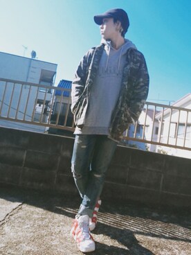 「glamb（グラム）のアイテム（その他アウター）」を使った、KAZUYAさん（メンズ・172cm）の秋コーディネート