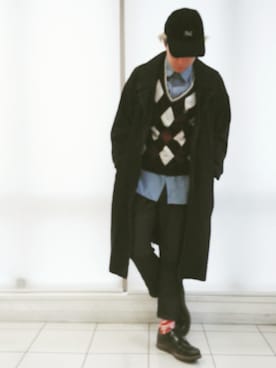 「フォロバ」｜「アイテム（トレンチコート）」を使った、KAZUYAさん（メンズ・172cm）の秋コーディネート