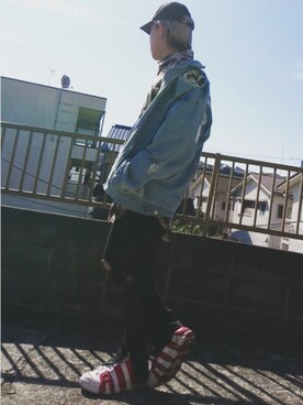 「EFFECTEN（エフェクテン）のアイテム（ジャケット/アウター）」を使った、KAZUYAさん（メンズ・172cm）の冬コーディネート