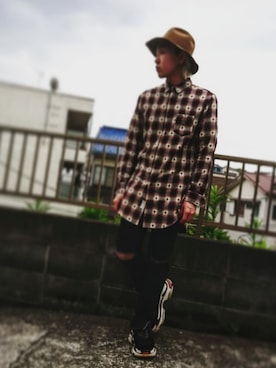 「GLAMB by glamb（グラムバイグラム）のアイテム（パンツ）」を使った、KAZUYAさん（メンズ・172cm）の夏コーディネート